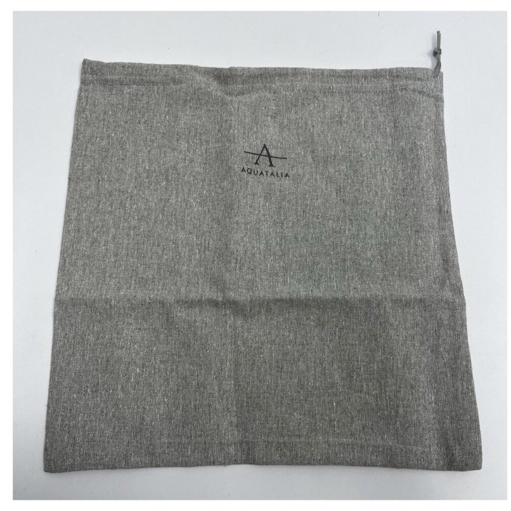 Aquatalia Drawstring Storage Travel Dust Bag  100% Cotton Gray New